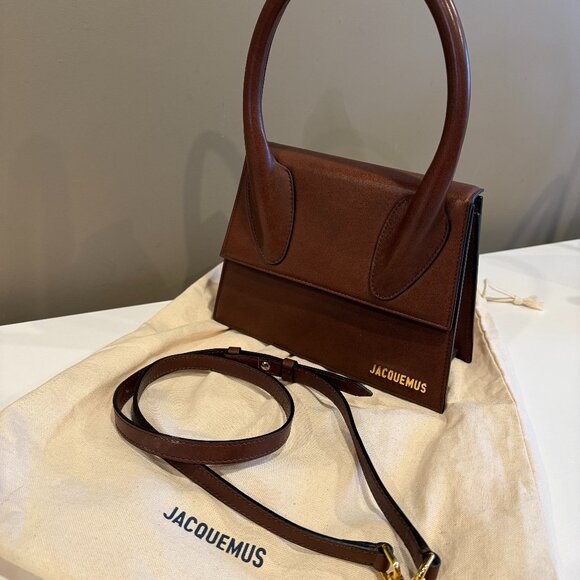 JACQUEMUS Handbags - JACQUEMUS Brown La Montagne 'Le Grand Chiquito' Bag